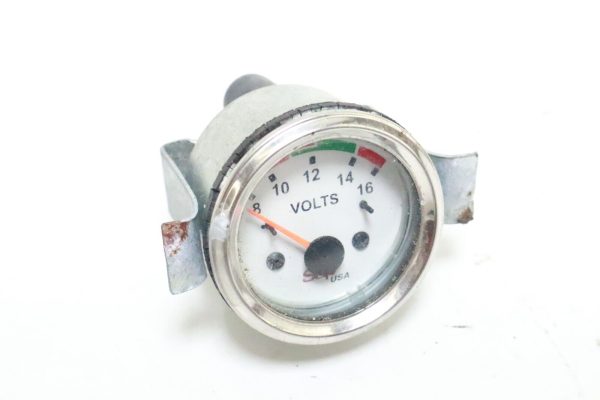 volts   2 1/16" (52mm) Round Gauge 8-16 volts  SAP  USED - Image 2