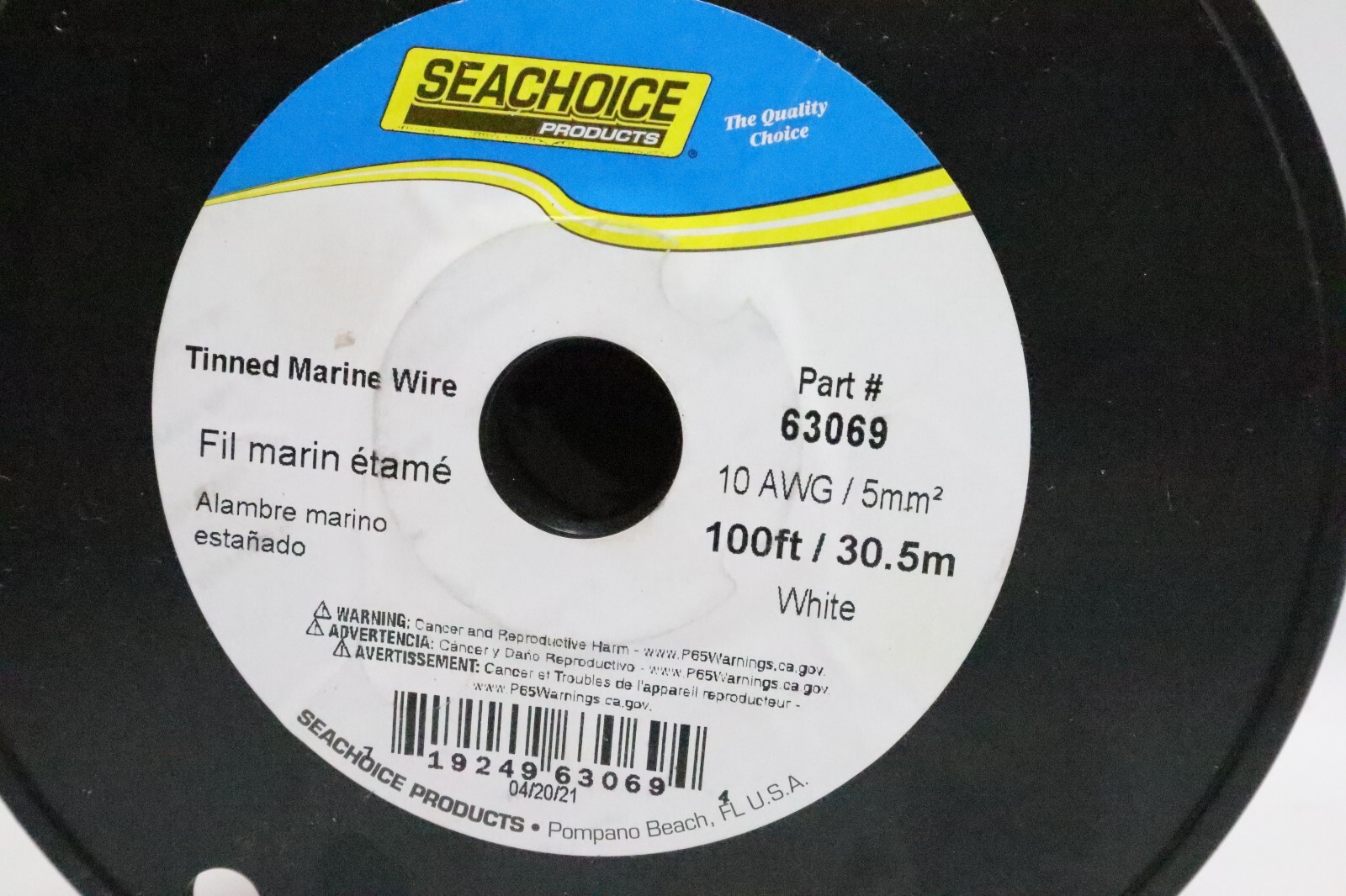 Wire 10 AWG Gauge 20 FT Marine Tinned Copper WHITE - Image 5