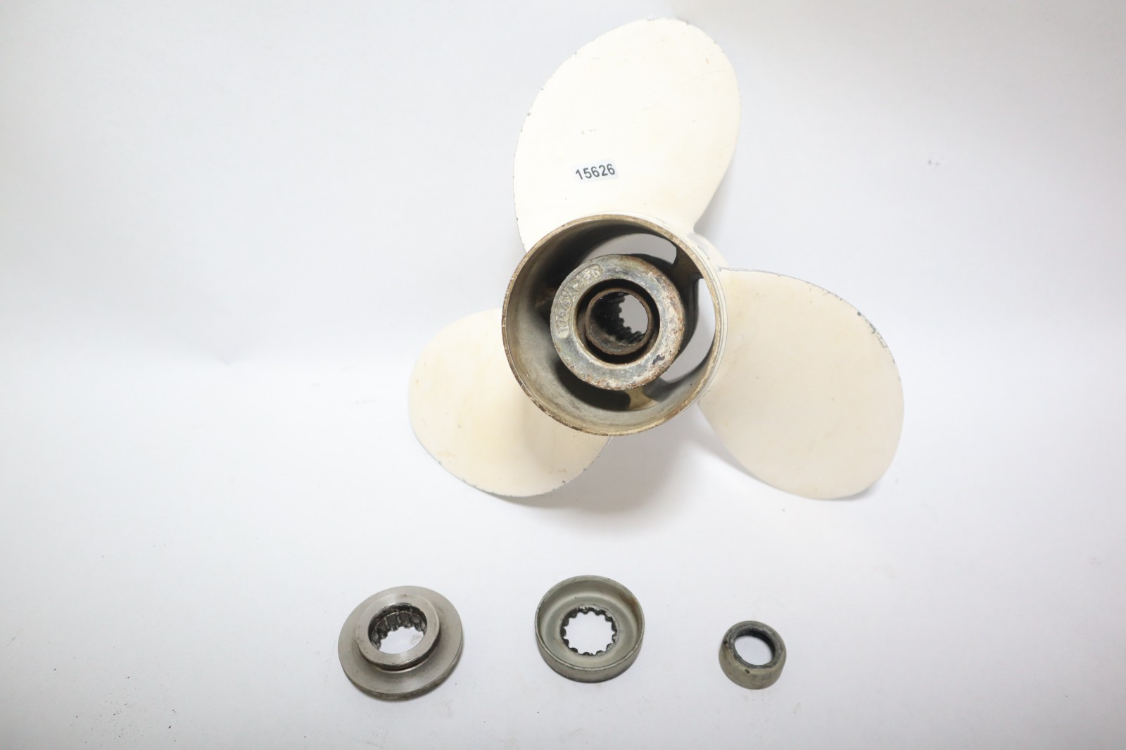 2001-06 40HP YAMAHA 2-STROKE Aluminum Prop Propeller 10 5/8 X 12 ASSEMBLY 50hp