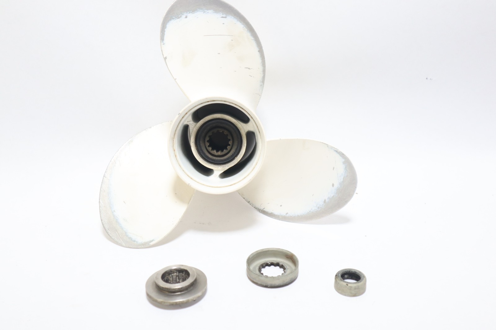 2001-06 40HP YAMAHA 2-STROKE Aluminum Prop Propeller 10 5/8 X 12 ASSEMBLY 50hp - Image 8