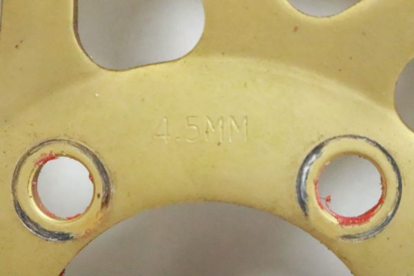 STRAIGHT! Front Brake Rotor Set 00-01 ZX9 ZX9R Ninja ZX900E 90-93 ZX11 Rotors  USED - Image 4