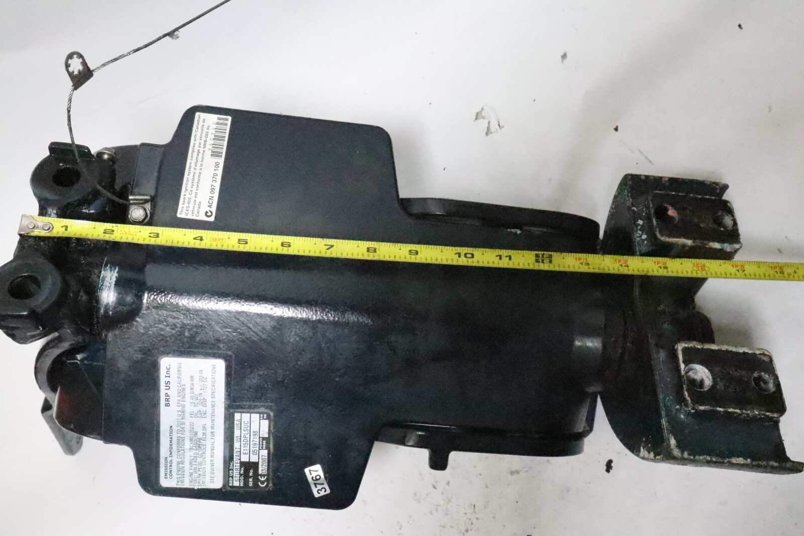 Evinrude ETEC Swivel Bracket Motor Mount Steering Arm Complete OEM 352062 - Image 15