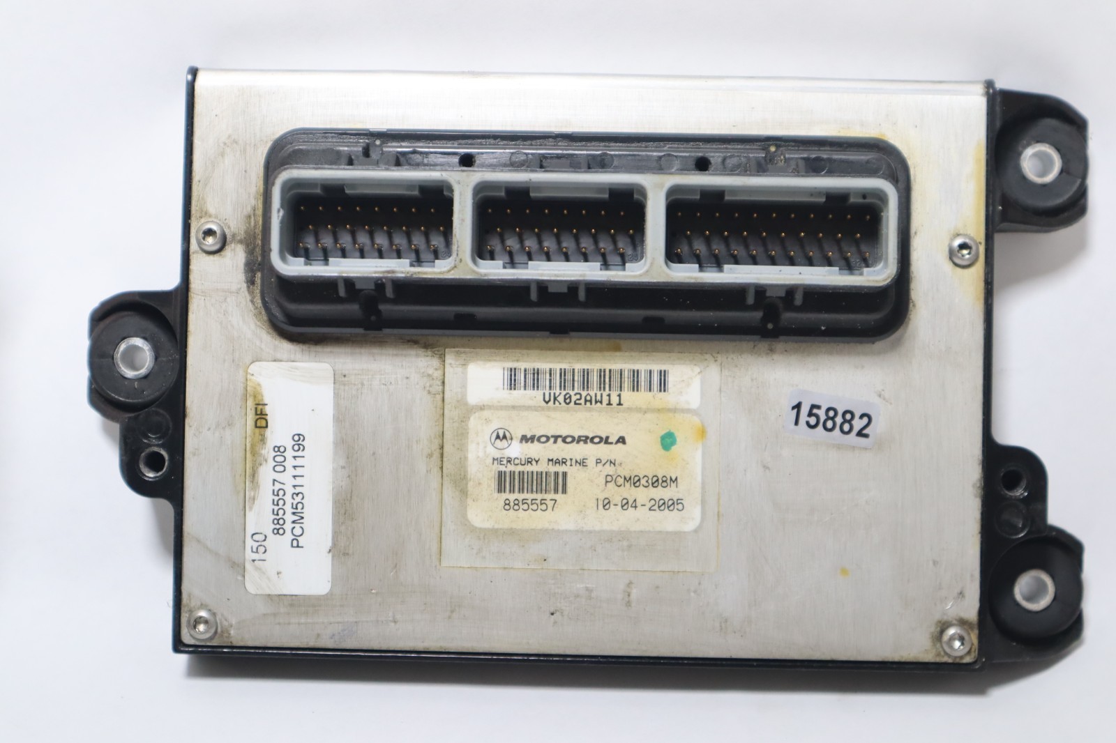 2006 150 HP Mercury DFI OPTIMAX PCM ECM ECU Low Hour 885557 - Image 2