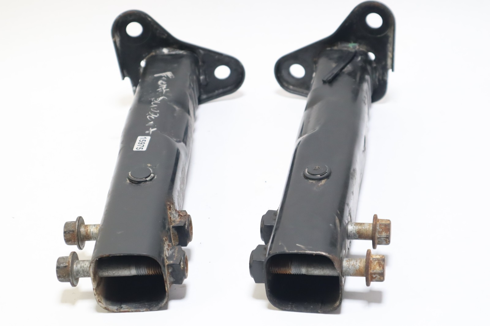 07-15 Mini Cooper S OEM Front Left & Right Bumper Impact Support Brackets - Image 6