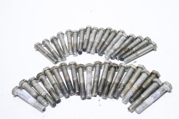 OEM JOHNSON EVINRUDE CYLINDER HEAD BOLTS  0306500 qty 38  USED - Image 6