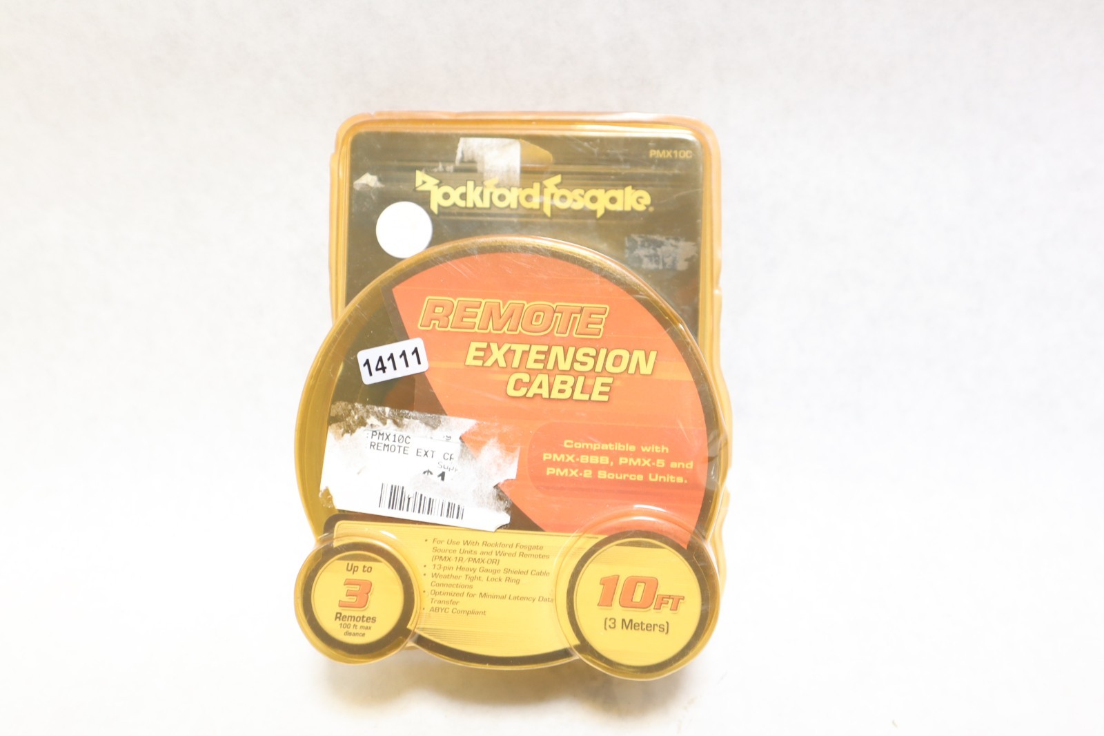 Rockford Fosgate PMX10C 10 Ft Extension Cable For Pmx-8dh, Pmx-1r & Pmx-0r