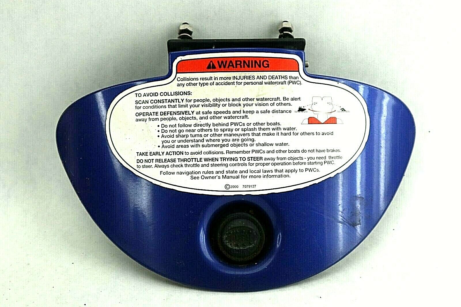 OEM Polaris Glove Box Door / Console Lid Blue Freedom Genesis Virage