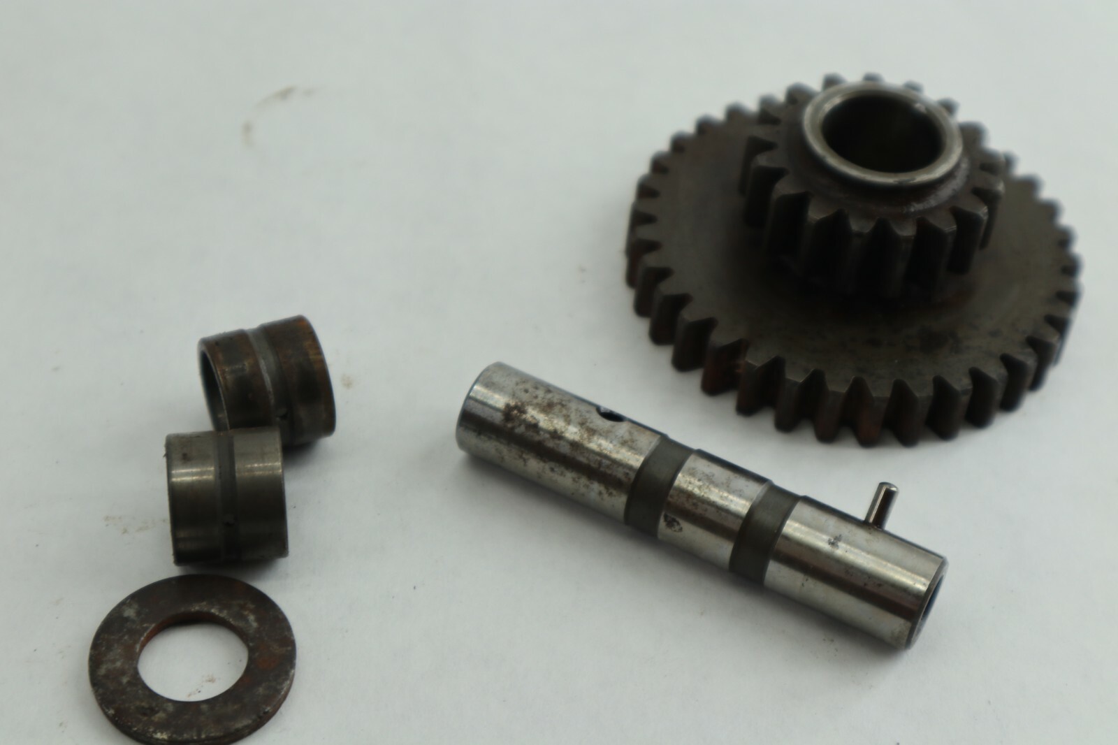 1985 85 HONDA STC 250 ES ATC250ES BIG RED REVERSE IDLER GEAR & SHAFT ASY - Image 12