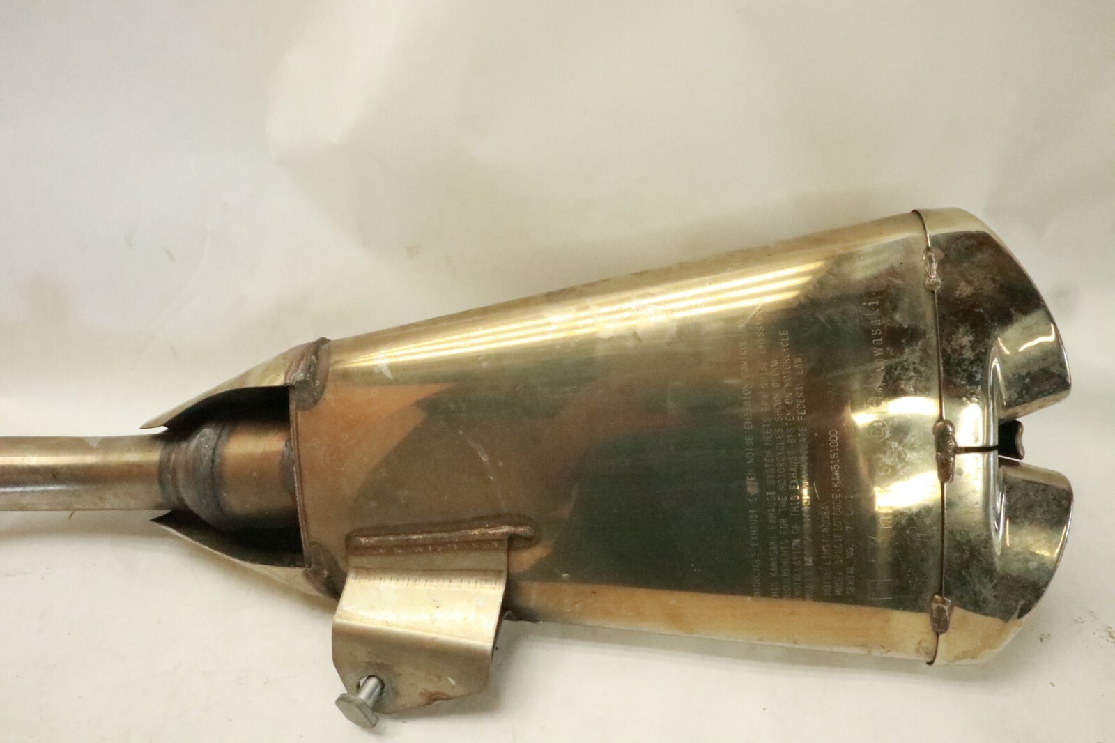 Kawasaki OEM Z1000 LEFT Exhaust MUFFLER 2008 ZR1000 Z-1000. - Image 6