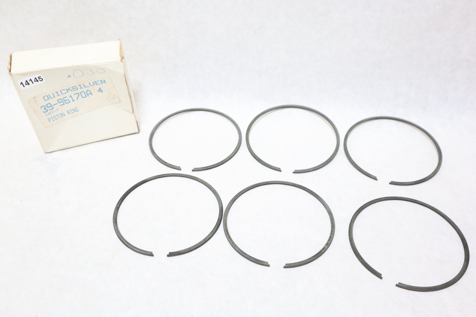 New OEM Mercury Quicksilver QTY 6 Piston Rings 39-96170A 4 - Image 2