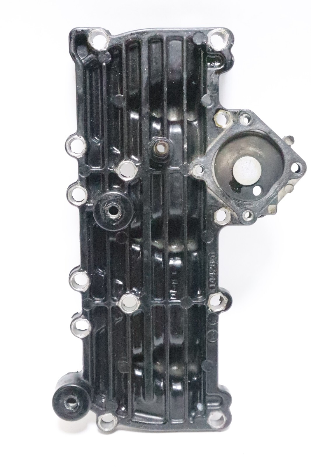 14428A1 Mercury Mariner 1987-1990 Transfer Cover Assembly 50 60 HP 3 Cyl