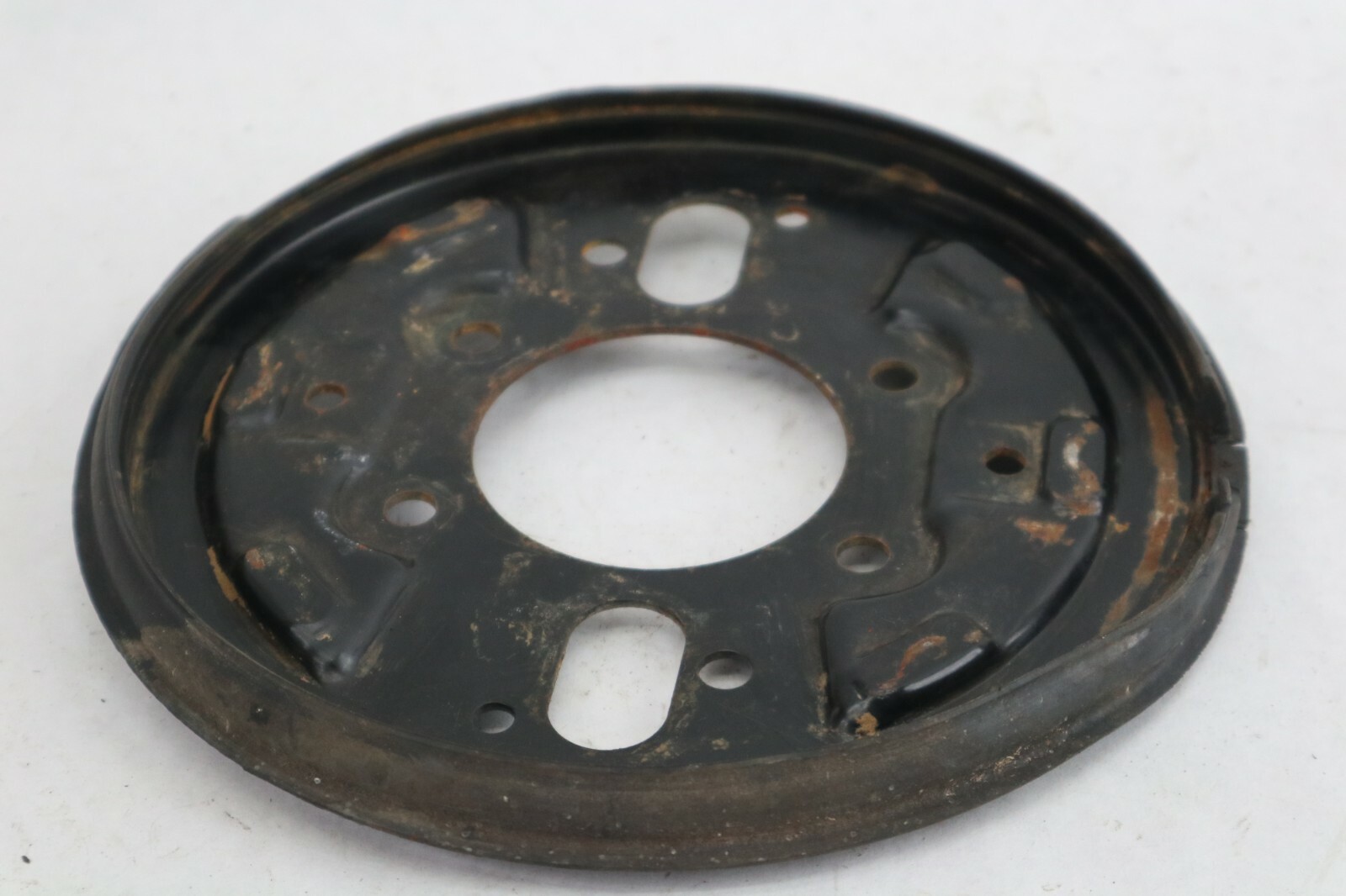 86 Honda Fourtrax 350 4x4 Front Right Brake BACK PLATE TRX350 - Image 2