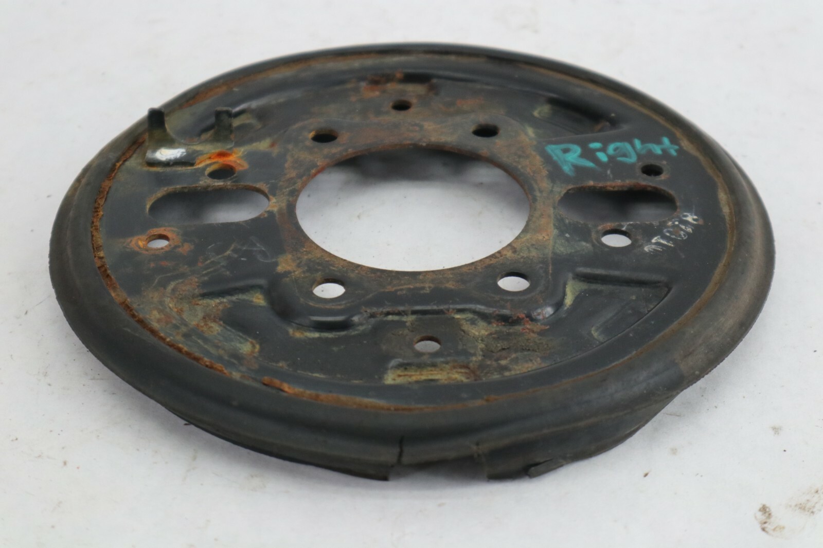 86 Honda Fourtrax 350 4x4 Front Right Brake BACK PLATE TRX350 - Image 5