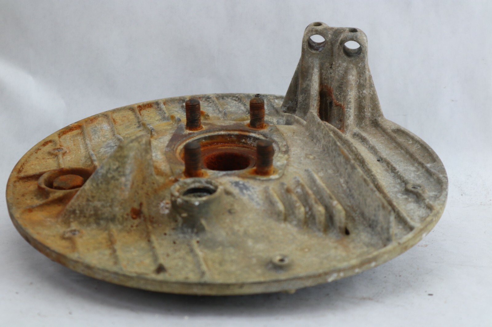 86 87 Honda TRX350 Fourtrax 4X4 TRX 350 Rear Brake Backing Plate Panel - Image 4