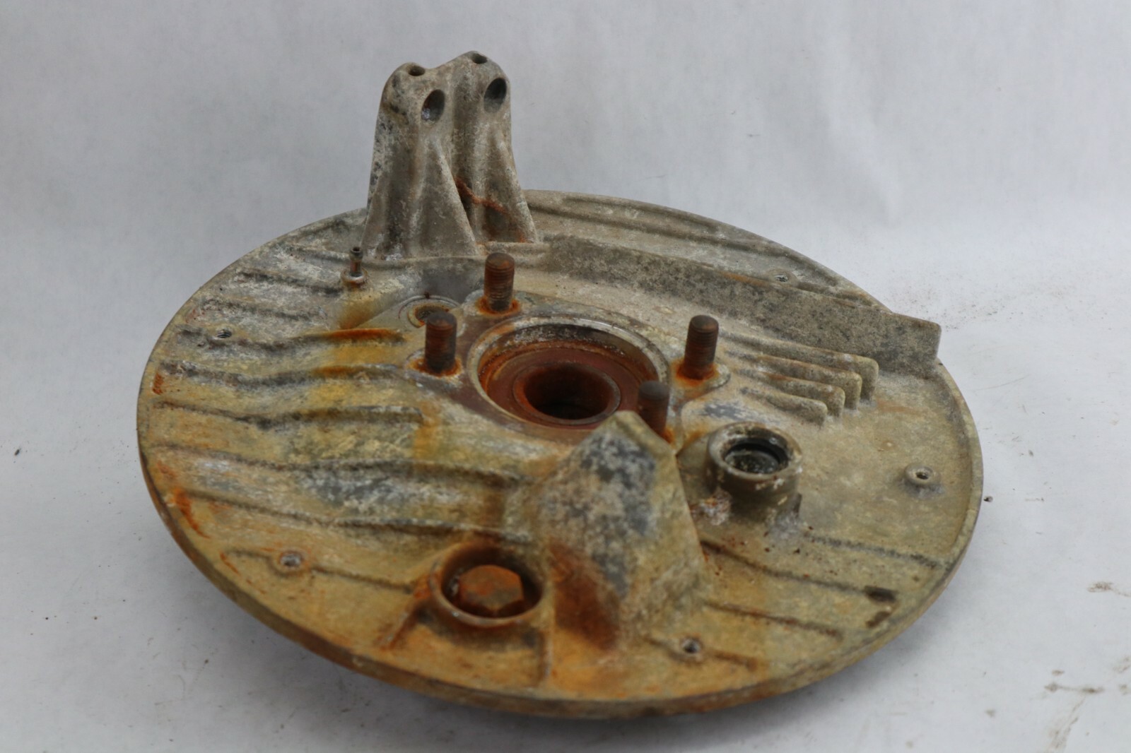 86 87 Honda TRX350 Fourtrax 4X4 TRX 350 Rear Brake Backing Plate Panel - Image 5