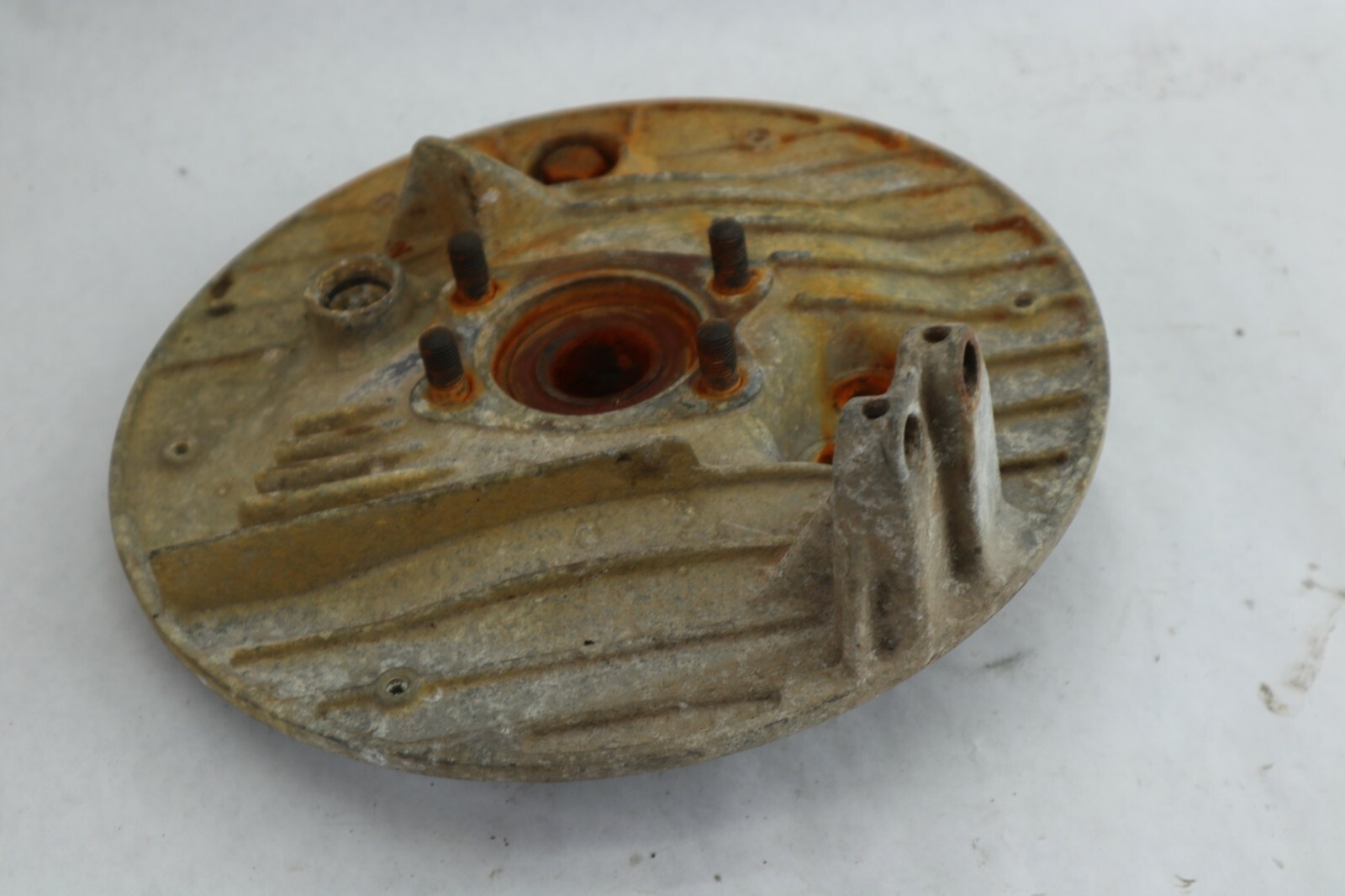 86 87 Honda TRX350 Fourtrax 4X4 TRX 350 Rear Brake Backing Plate Panel - Image 11