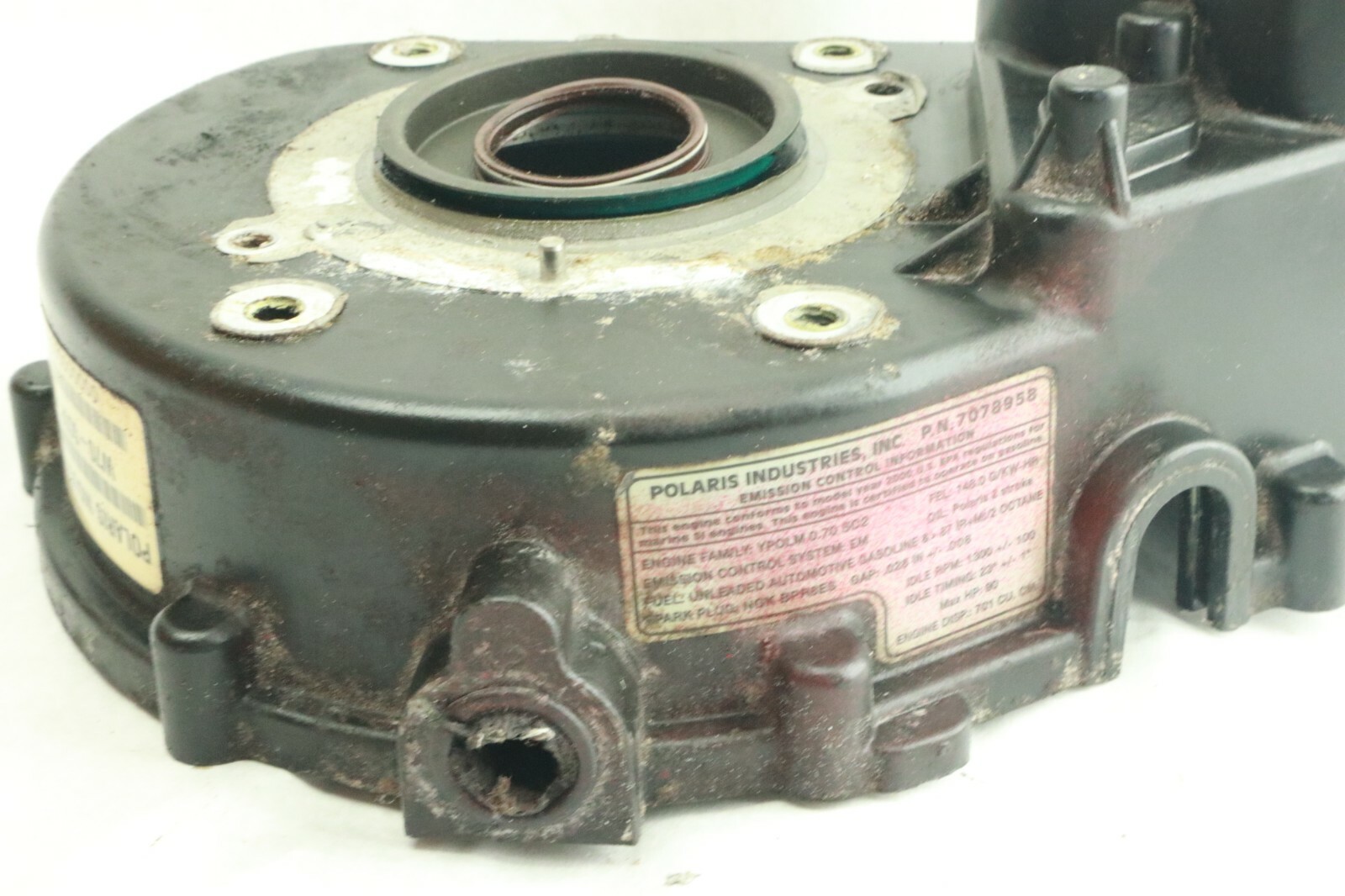 Polaris 2001 Virage 700 OEM Flywheel Stator Front Cover Case Cap - Image 2