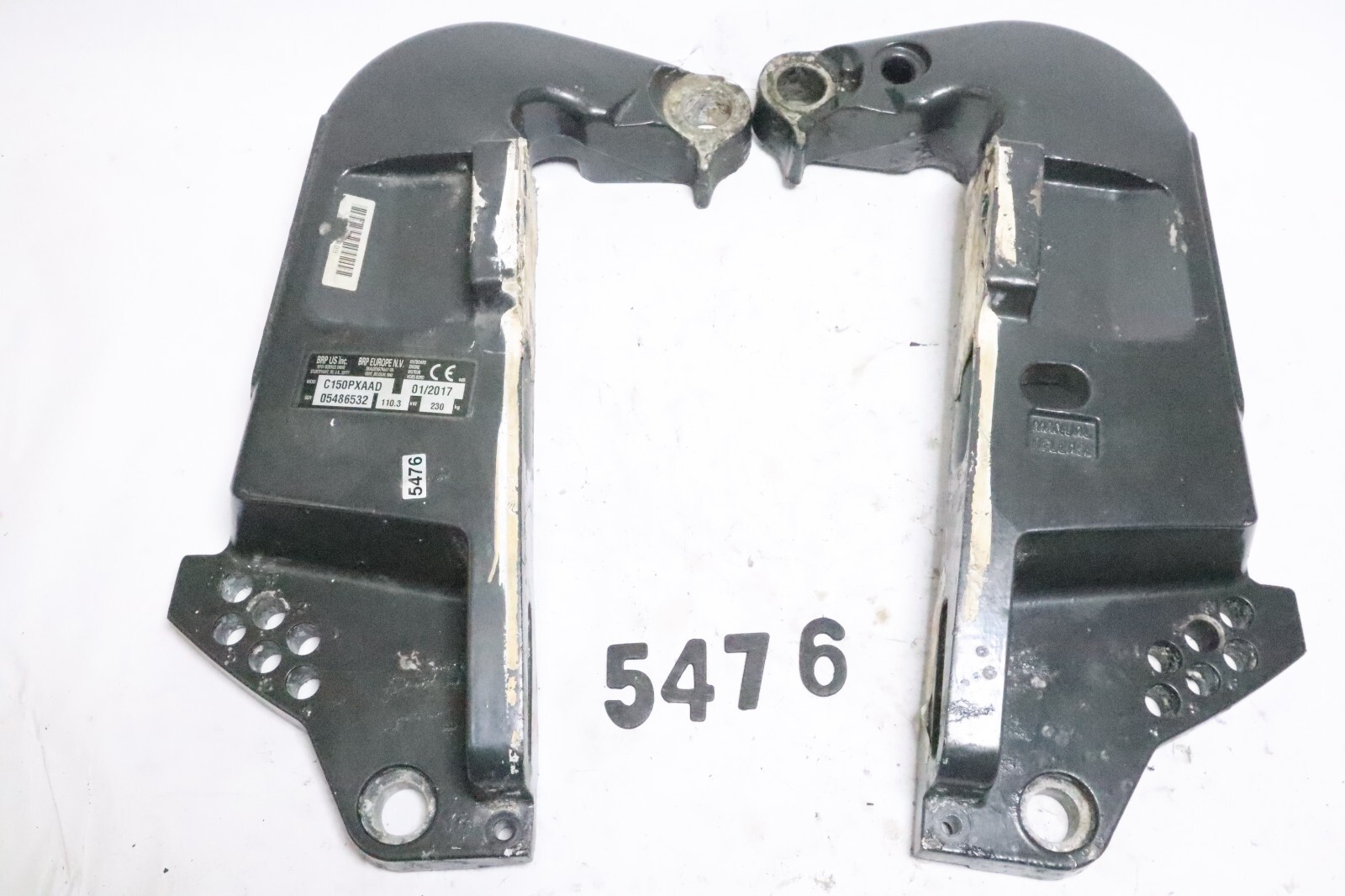 2017 Evinrude g2 Johnson 150 hp Transom Bracket 358408 351922 - Image 2