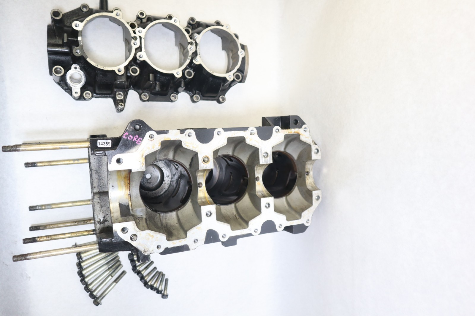 MERCURY MARINE 75HP CYLINDER BLOCK ASSY 8947A55, 876-8947A55 *READ NOTES* - Image 3