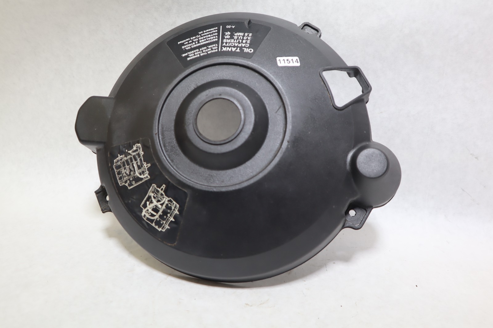 6H3-81337-01-00 Yamaha Outboard 2 Stroke 70HP Plastic Flywheel Cover - Image 2