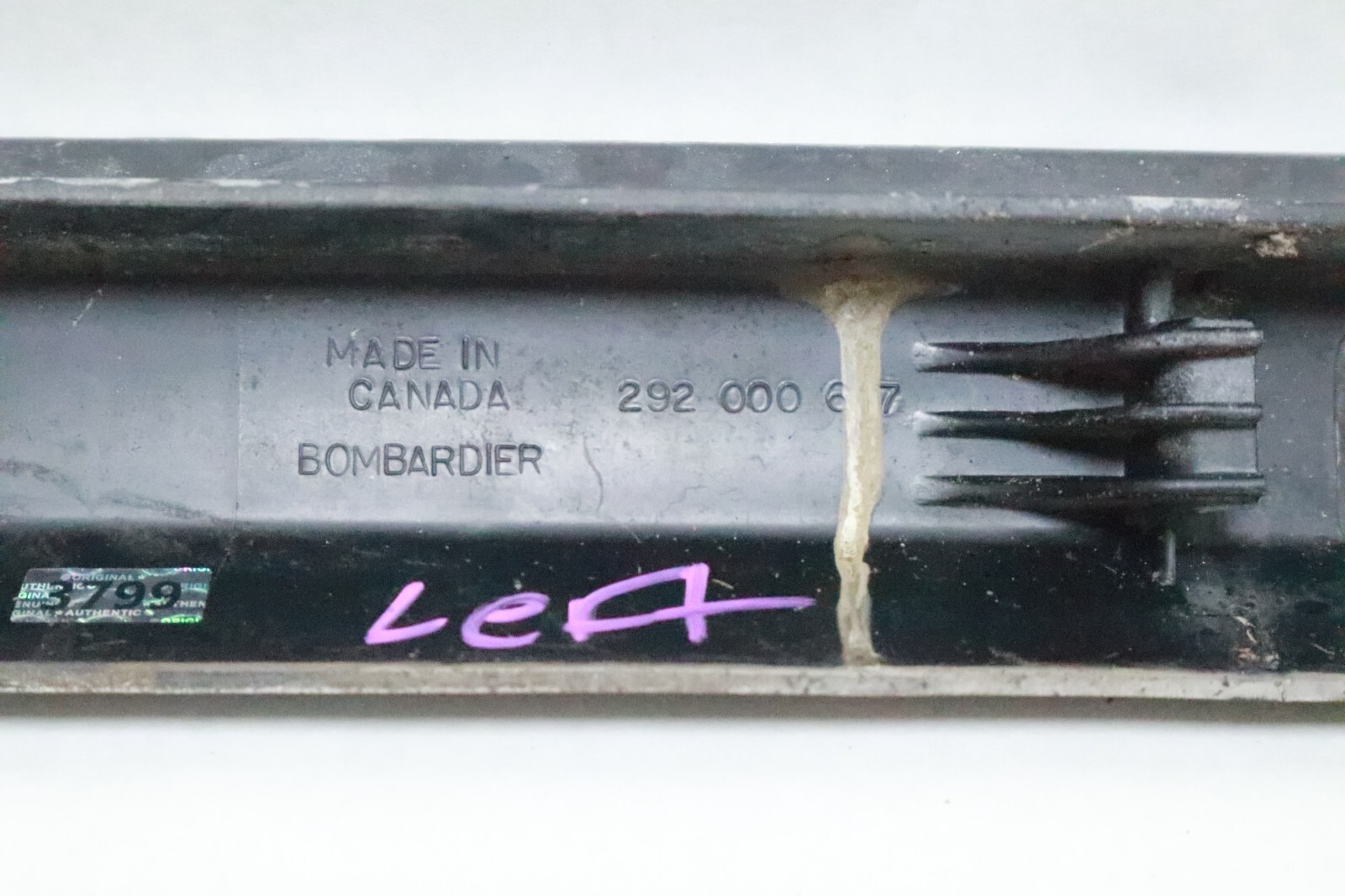 Sea Doo Bombardier PWC 2000-2003 RX OEM Black Left Sponson Assembly # 292000617 - Image 5