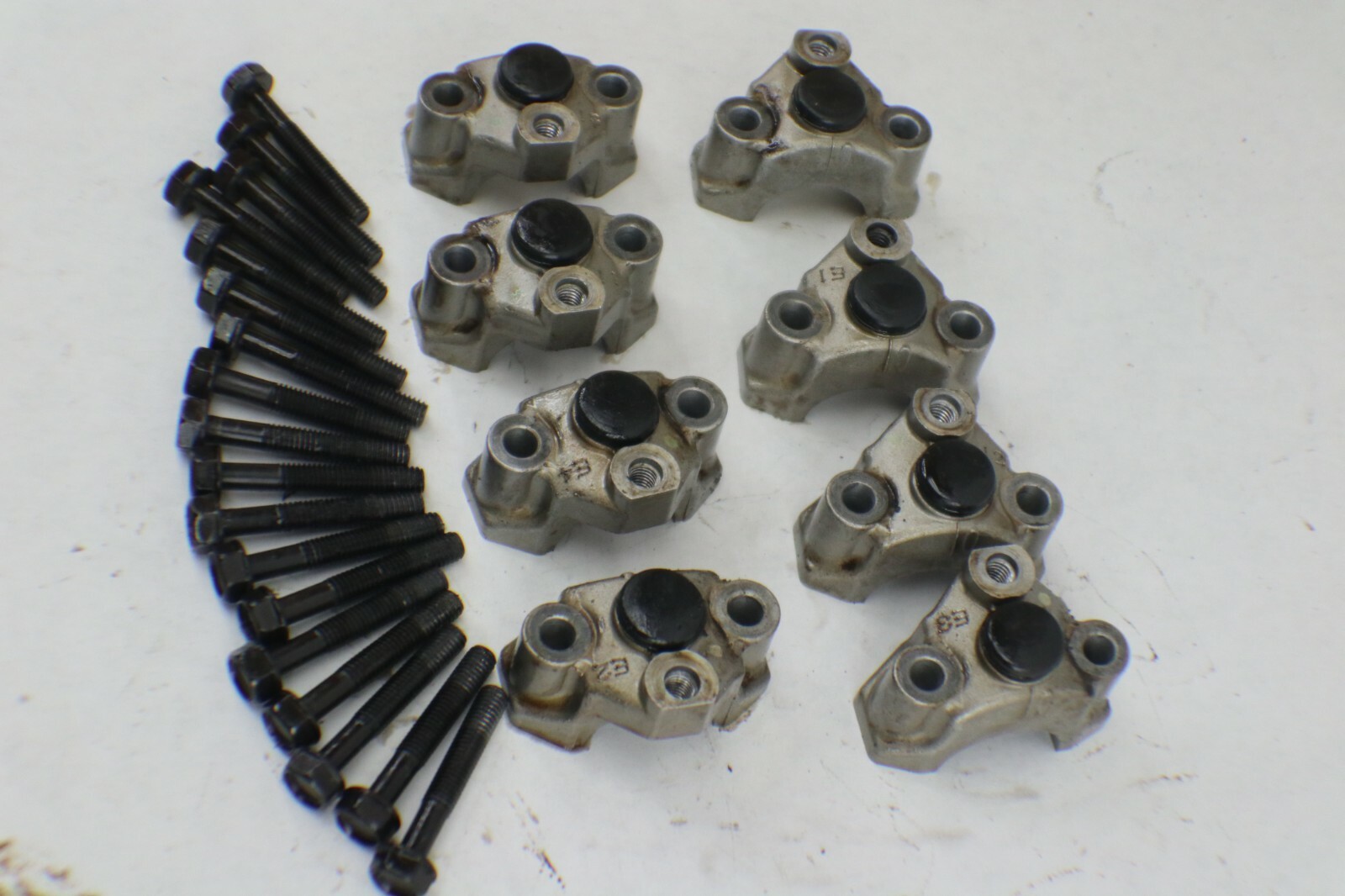 99-2013 2006 Yamaha Royal Star 1300 exhaust Camshaft Cam Cover Mount Caps Set - Image 3