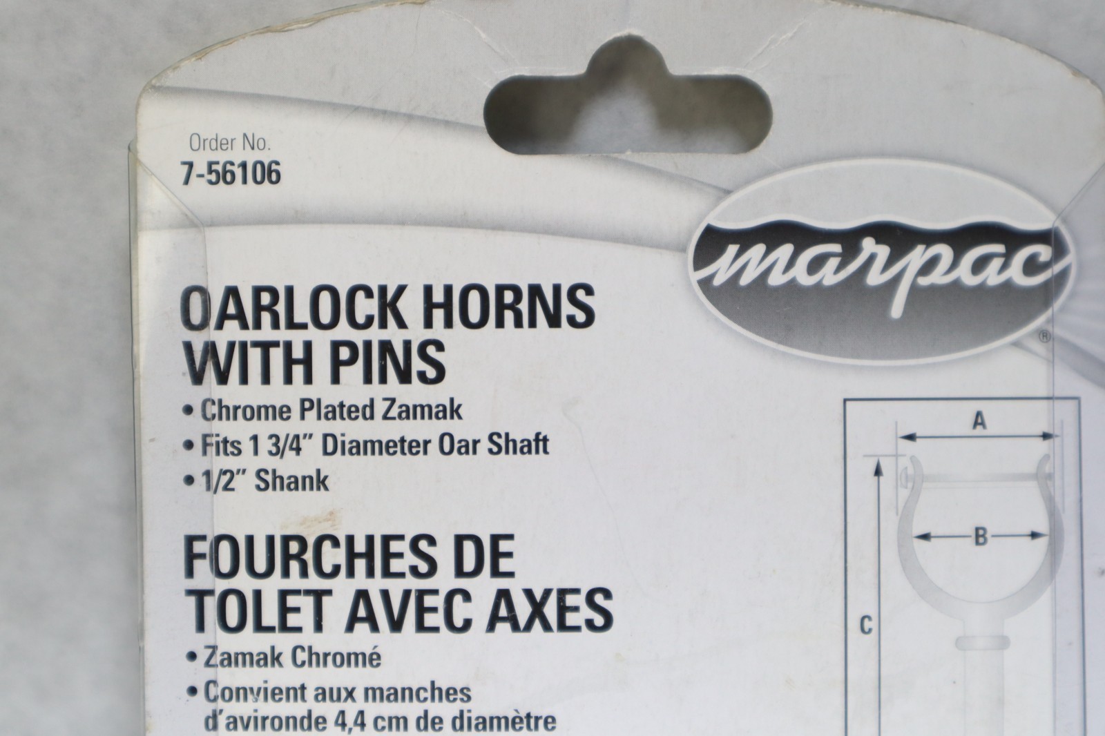 2X Chrome Top-Mount Rowlock Horns 2 Rowlocks with Locking Pins Oarlock - Image 9