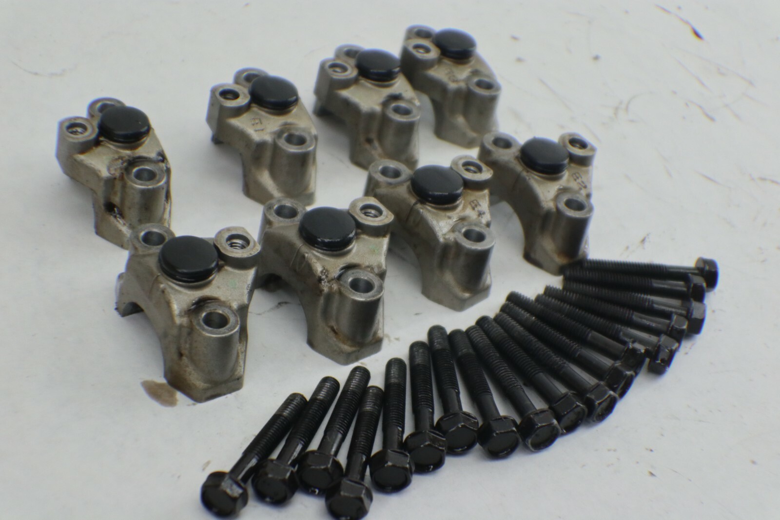 99-2013 2006 Yamaha Royal Star 1300 exhaust Camshaft Cam Cover Mount Caps Set - Image 5
