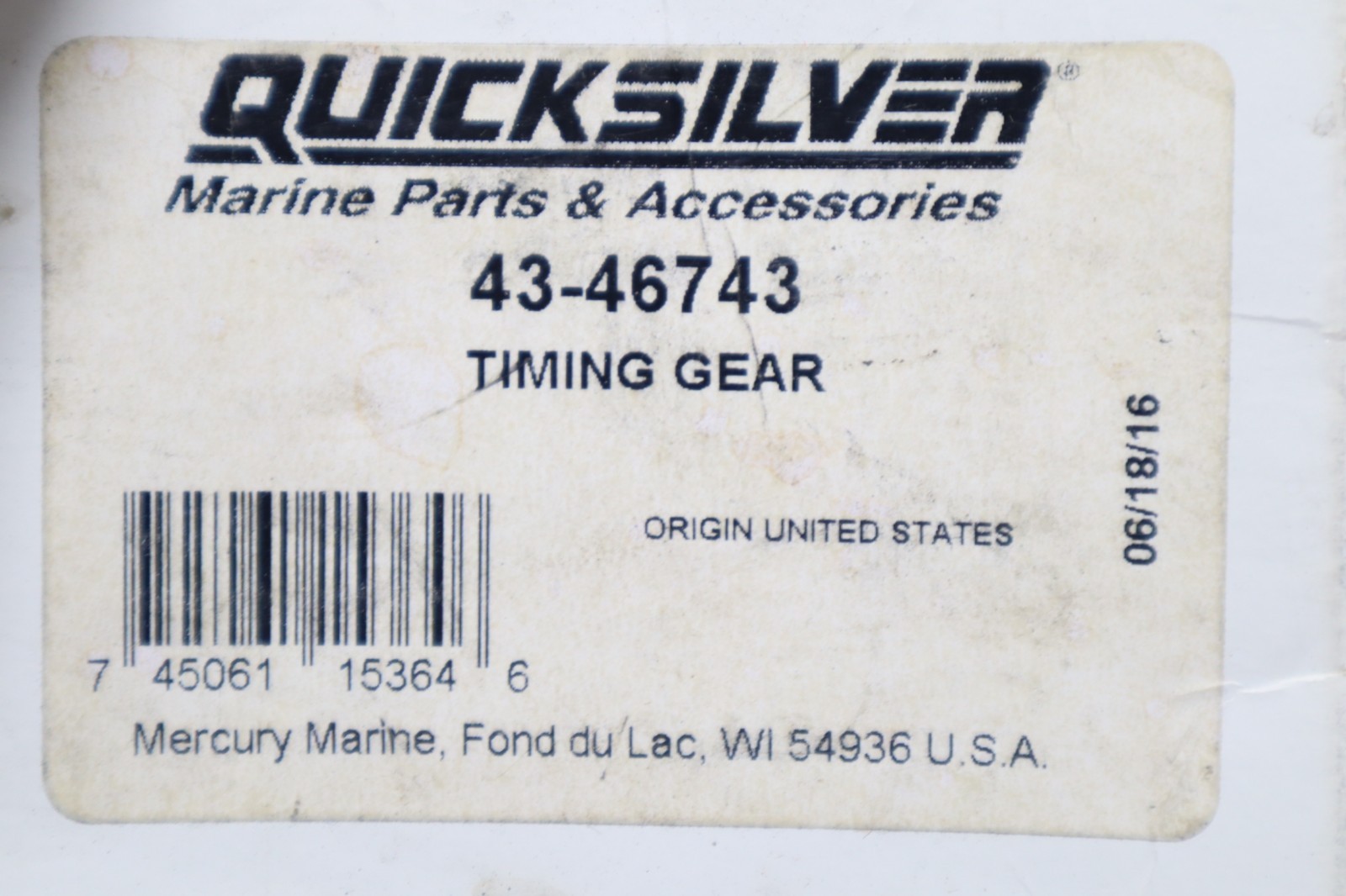 Mercury Quicksilver Timing Gear 43-46743 - Image 5