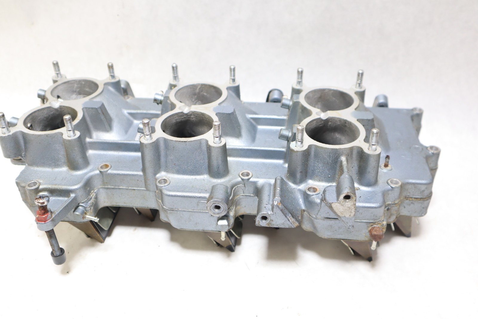 OEM Yamaha 200 HP 2.6L Intake Manifold & Reeds PN 61H-13641-00-94 Fits 1989-1995 - Image 9