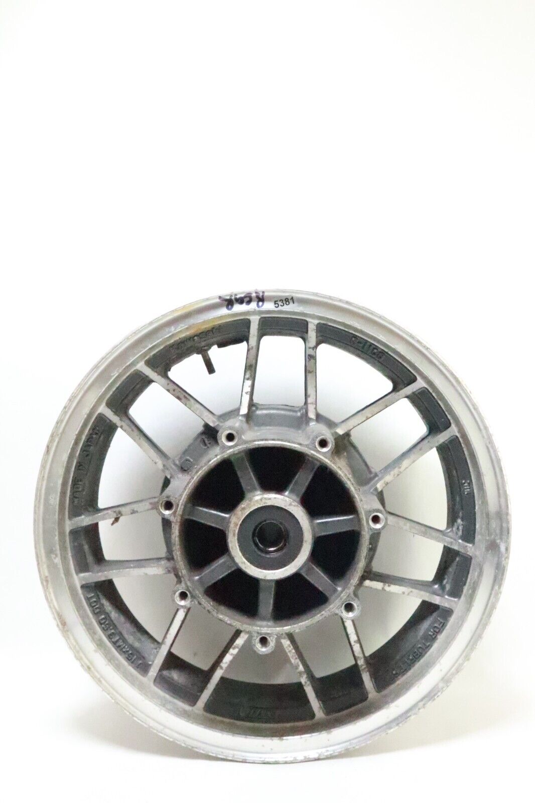 87-93 Kawasaki Voyager Xii Zg1200b Rear Back Wheel Rim 41073-1379-v8 USED