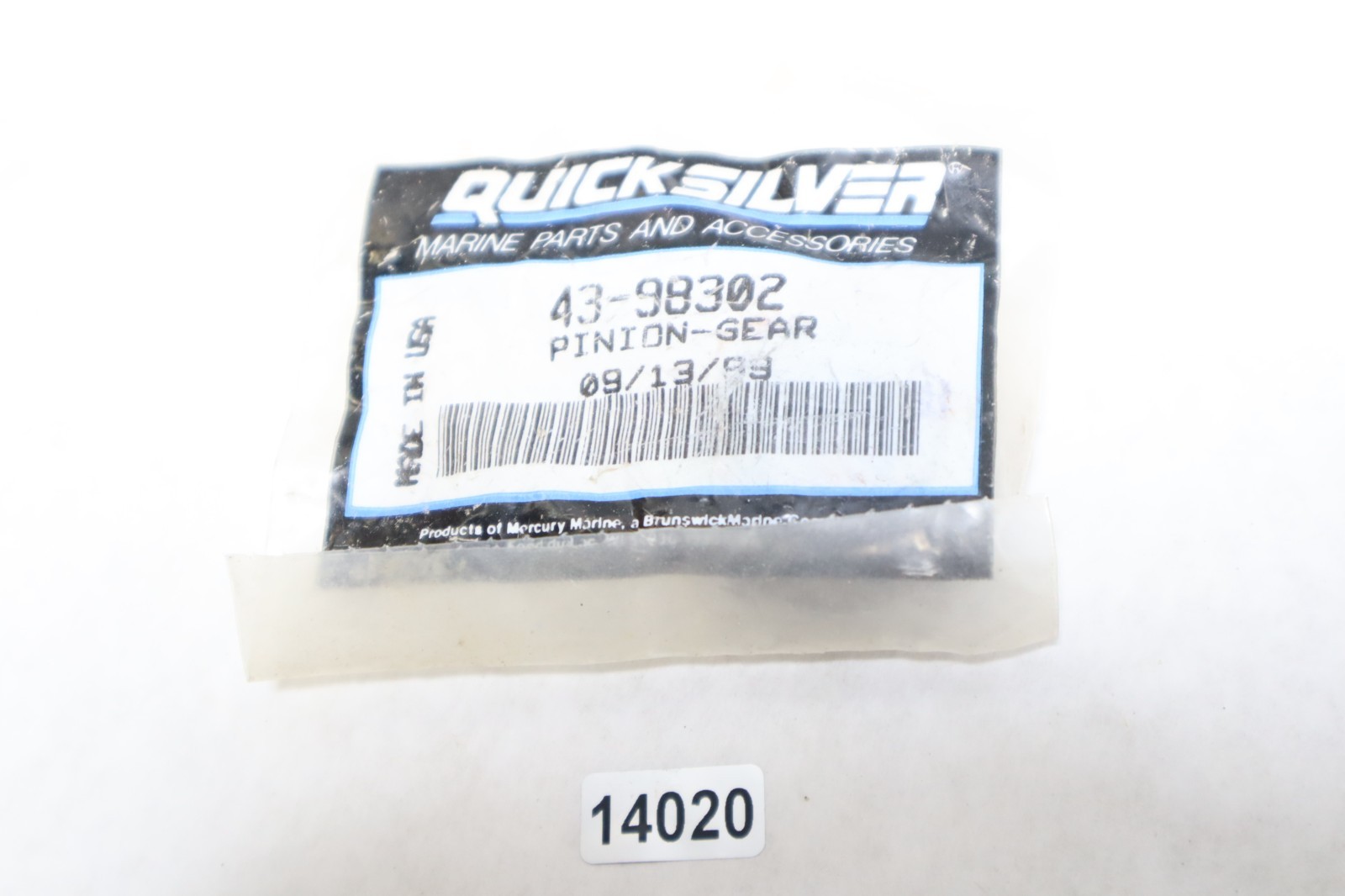 Mercury Mariner 43-98302 Pinion Gear NEW SURFACE RUST - Image 2