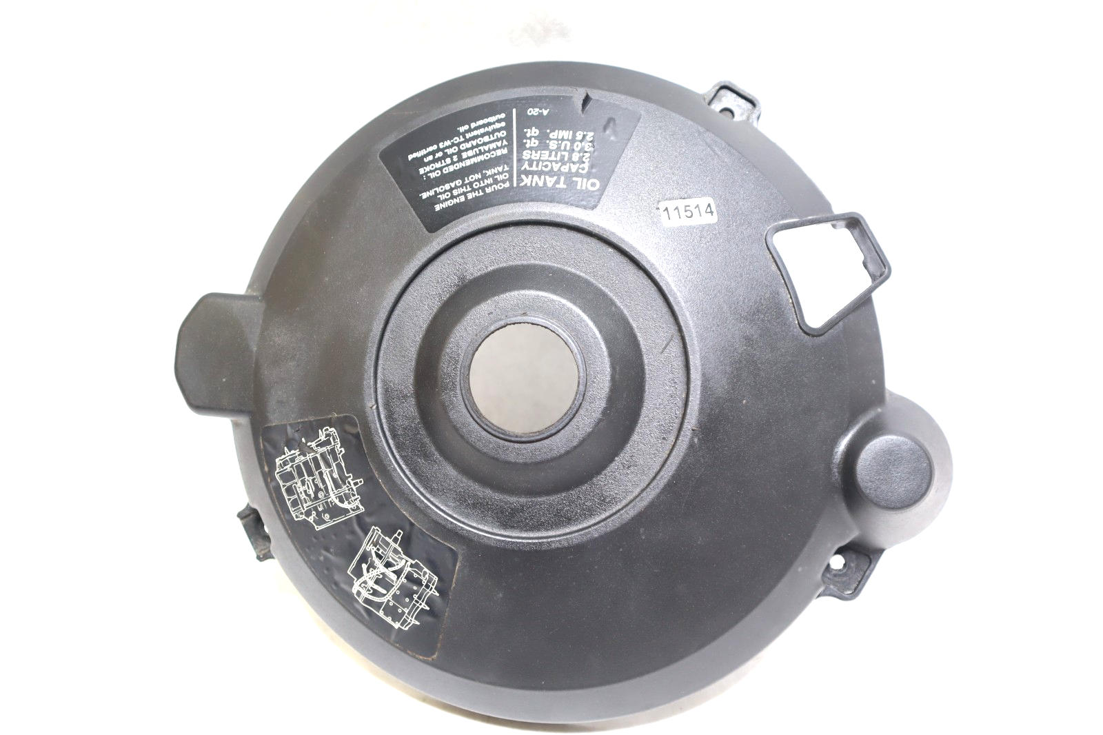 6H3-81337-01-00 Yamaha Outboard 2 Stroke 70HP Plastic Flywheel Cover
