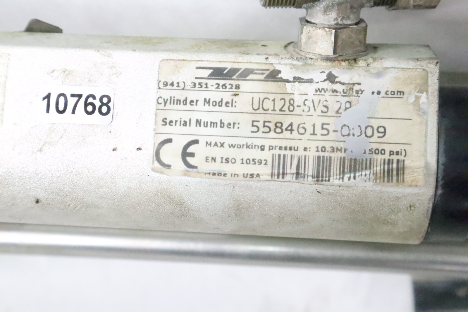 UFLEX SILVER STEERING UC128-SVS-2p OUTBOARD ENGINE HYDRAULIC CYLINDER - Image 4