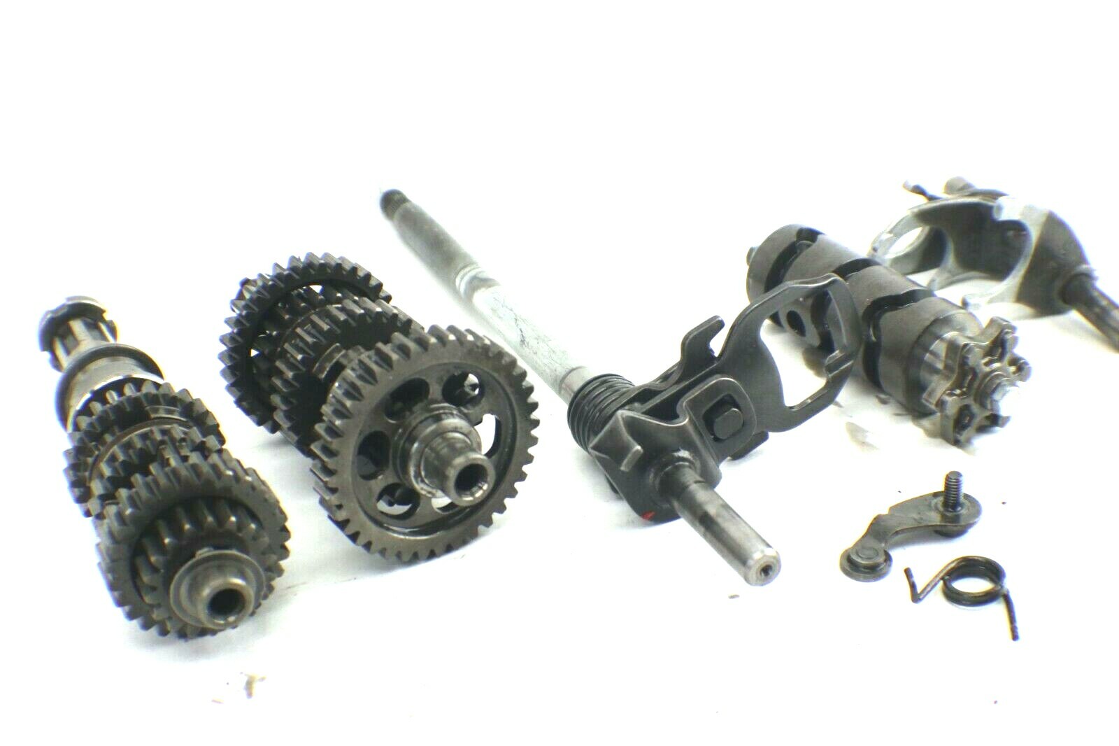 1983 Honda ATC 185S transmission gears and guts shifter rod assembly