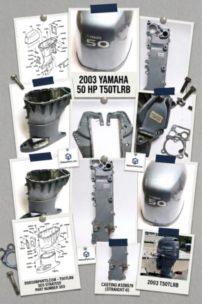 2003 Yamaha 50HP T50TLRB parts