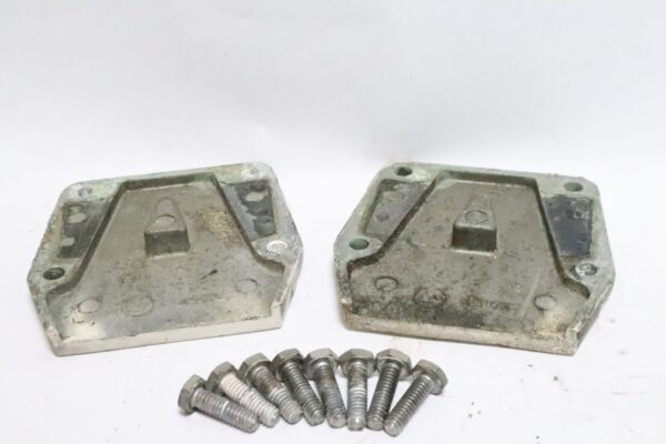 Johnson Evinrude 321673 Lower Mount Bracket Cover 329894 Screws - Pair | Used - Image 4