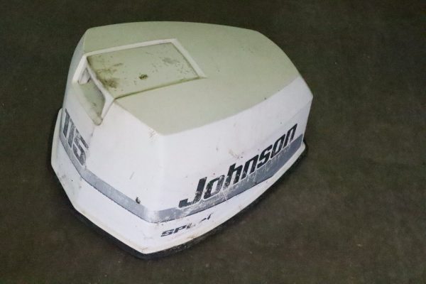 1997 1998 Evinrude Johnson 115 HP V4 Motor Cowl Engine Cover Top Hood 0438776 - Image 9